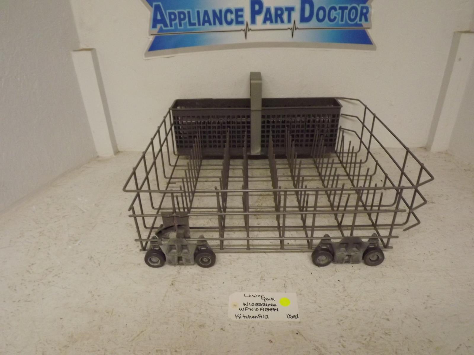 KitchenAid Dishwasher W10525646 WPW10195494 Lower Rack Used KitchenAid Dishwasher W10525646 WPW10195494 Lower Rack Used